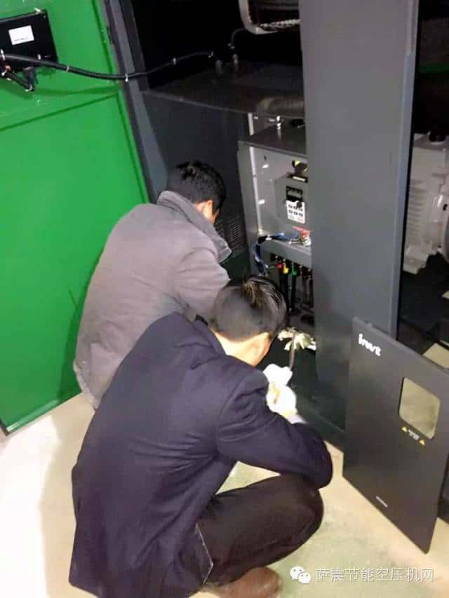 薩震節(jié)能空壓機安裝