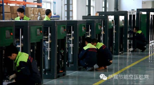 薩震節(jié)能空壓機(jī)工廠組裝線