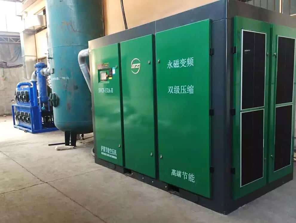 薩震節(jié)能空壓機(jī)客戶現(xiàn)場圖